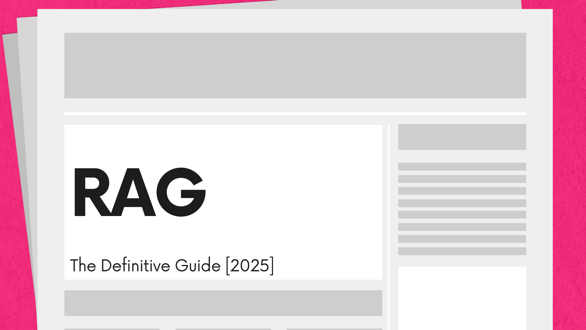 Retrieval-Augmented Generation (RAG): The Definitive Guide [2025]