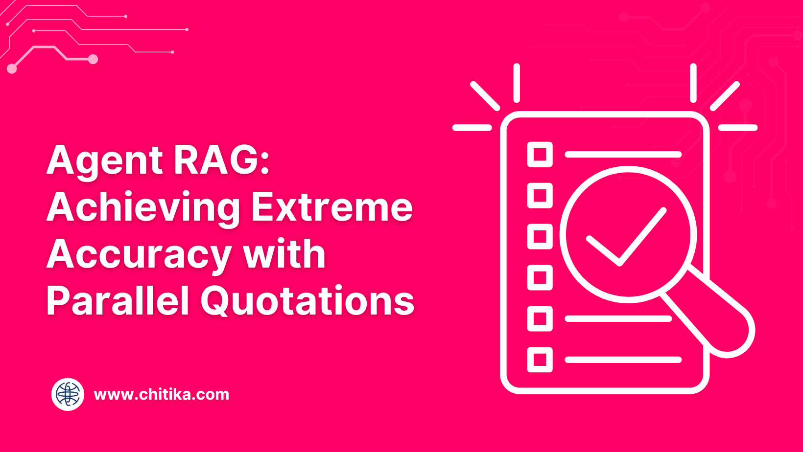 Agent RAG: Achieving Extreme Accuracy with Parallel Quotations